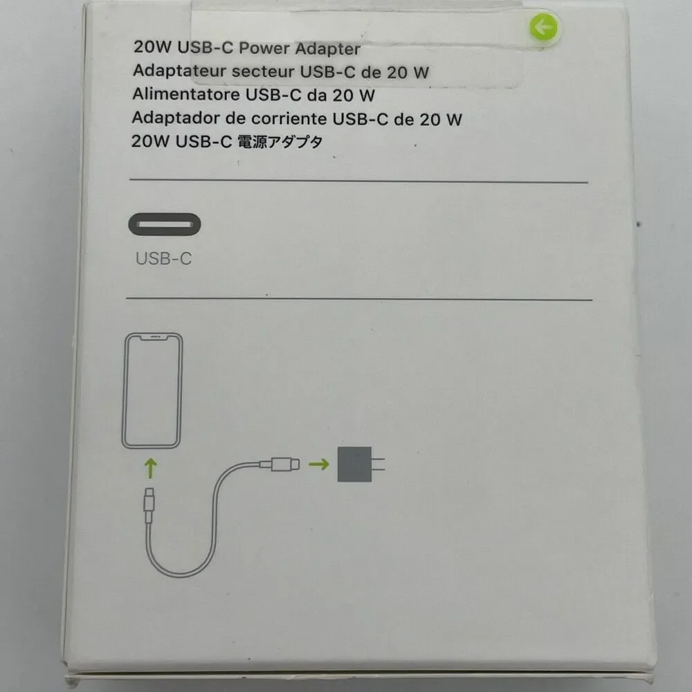 Genuine Apple A2305 MHJA3AM/A 20W USB-C Power Adapter White New in Retail Box